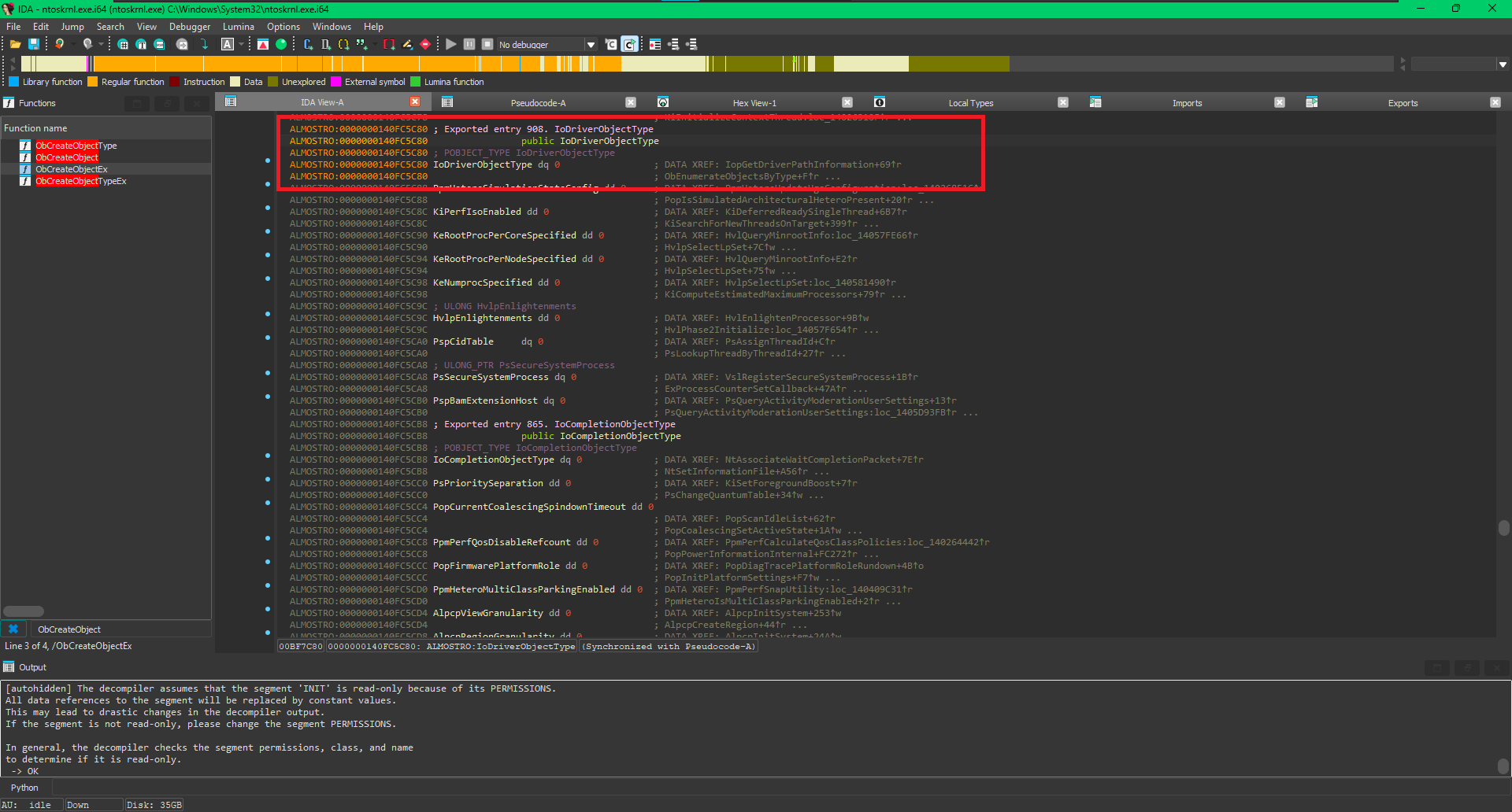 Exported_IoDriverObjectType